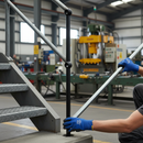 Dark Slate Gray Premium Mild Steel Tubular Handrail Standard with 75mm Diameter and 500mm Ball Centres for 42.4mm Tube Applications