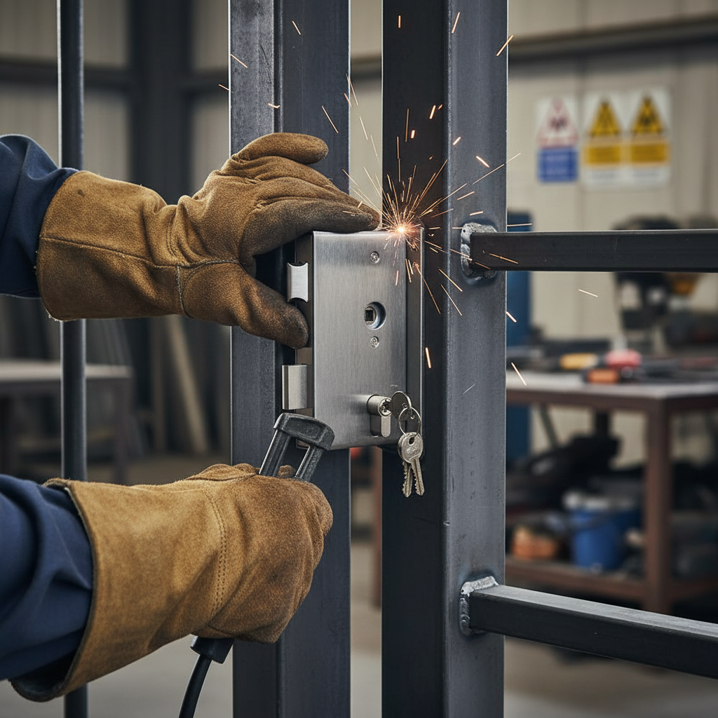 Premium Weld In Sash Lock Double Throw for 30 x 30mm Box Section with