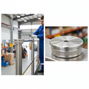 White Smoke Premium Flat Tube Base with M8 Threaded Hole for 48.3mm x 2.6mm Tubes - Durable and Reliable Connection Solution