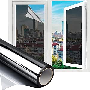 Light Gray UV Protection One Way Reflective Mirror Window Film  & Heat Controler