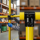 Black Premium Short Tee Key Clamp for 42.4mm Tube - Black Powder Coated for Guardrail Connections