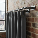 Dark Slate Gray Premium Curtain Rail Bracket for 20mm Diameter Poles - Heavy Duty and Durable Design