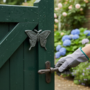 Dark Slate Gray Premium Swallowtail Butterfly Cast Badge - 95 x 130mm Decorative Emblem - High-Quality Professional Grade for Industrial and Commercial Applications