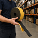 2mm Self-Adhesive EPDM Sponge Rubber Strip Roll – Waterproof Closed Cell Foam Seal for Doors, Windows, Weatherproofing, Cushioning & Vibration Damping