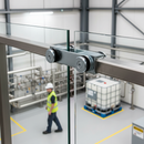 Light Gray Premium Heavy Duty Double Weld On Glass Clamp for 8-12mm Glass, 160 x 40 x 6mm Size with Zinc Coating