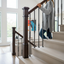 Light Gray Premium 25mm Hammered Edge Bar Fishtail Forged Newel Post 1200mm for Enhanced Stability and Aesthetic Appeal