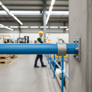 Gray Premium Side Through Handrail Wall Bracket for 48.3mm Tube - Heavy Duty Support Fixing for Rail Attachments