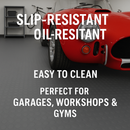 Dim Gray Heavy Duty Non-Slip Rubber Matting Rolls Oil-Resistant, R11 Slip Rated Commercial Flooring - 3mm–6mm