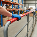 Dark Gray Premium 50mm x 8mm Plastic Handrail Capping in Red - 25m Coil, Scratch and Abrasion Resistant, Ergonomic Design