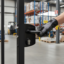 Dark Slate Gray Premium Industrial Gate Lock for 60-80mm Box Section with Robust Security Features and Stainless Steel Mechanism