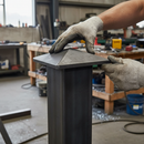 Dark Slate Gray Premium Tube Top with Flange for 150mm x 150mm Box Section - Heavy Duty Construction