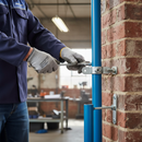 Black Premium Double Lugged Fixing Bracket for 48.3mm Tube - Durable and Versatile Panel Mounting Solution