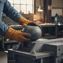 Dark Slate Gray Premium Pressed Solid Sphere 55mm x 35mm - Durable and Versatile Design for Various Applications
