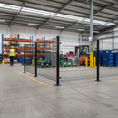 Dark Gray Premium Bolt Down Fence Post 40 x 40mm, 1000mm Long for Secure Installation - High-Quality Professional Grade for Industrial and Commercial Applica...