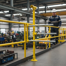 Dark Slate Gray Premium Powder Coated Key Clamp Corner Post Kit for 42.4mm Tube - Yellow Finish with Complete Assembly Components