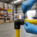 Slate Gray Premium 90° Elbow Key Clamp for 26.9mm Tube with Durable Finish for Secure Connections