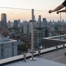 White Smoke Premium 316 Stainless Steel Balustrade Corner Post 42.4mm for 90-Degree Angles - High-Quality Professional Grade for Industrial and Commercial Appl...