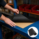 1.5mm Self-Adhesive Solid Rubber Sheet – Black Peel & Stick Rubber Matting