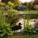 Black Premium Duck Silhouette Decoration 210 x 215mm for Outdoor and Indoor Use - High-Quality Professional Grade for Industrial and Commercial Applications