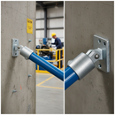 Dim Gray Premium Swivel Angle Wall Flange Fitting for 60.3mm Tube - Durable and Versatile for Angled Tube Applications