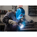 Black Premium Auto Darkening Solar Powered Welding Helmet with UV/IR Protection and Adjustable Sensitivity