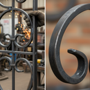 Dark Slate Gray Premium C Scroll 100 x 70mm with 12x6mm Plain Flat Bar for Versatile Applications