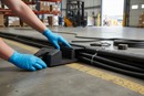 Slate Gray Premium Heavy Duty 3 Channel Cable Ramp End Connector for Hose and Cable Management with High Strength Rubber Construction