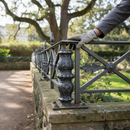 Dark Slate Gray Premium Ornate Collar 128mm x 44mm with 16.5mm Square Hole for Decorative Applications