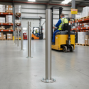 Dark Gray Premium 1100mm Plain Post with 120mm Welded Base Plate - Durable and Versatile for Structural Support