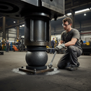 Black Premium 120mm Diameter Solid Forged Sphere with 7.287kg Weight for Heavy-Duty Applications