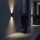Dark Slate Gray Premium Architectural Conical Wall Lighting - 12-24V DC, Anthracite Grey with High-Performance Aluminium Housing