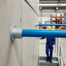 Dark Gray Premium Wall Flange for 48.3mm Tube - Heavy Duty End Termination Solution - High-Quality Professional Grade for Industrial and Commercial Applications