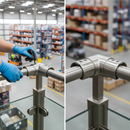 Dark Gray Premium Acute Horizontal 90 Degree Elbow for 42.4mm Slotted Tube - Perfect for Structural Applications