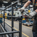 Dark Slate Gray Premium 40mm Diameter Solid Sphere with Half Hole for 16mm Round Bar - High-Performance Steel Component