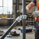 Dark Slate Gray Premium Single Swivel Square Key Clamp for 40mm Box Section - Versatile Adjustable Fitting for Complex Angles