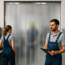 Dark Gray Frosted Effect / Privacy PVC Strip Curtains (Hook-on)