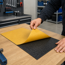 Tan 2mm Black Self-Adhesive Rubber Sheet – Peel & Stick Solid Rubber Matting