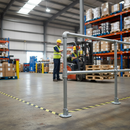 Dark Sea Green Premium Key Clamp Mid Post for 48.3mm Diameter Tube - Pre-Assembled 1100mm Height Without Mid Rail