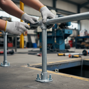 Dim Gray Premium Ready Made Key Clamp Mid Post for 33.7mm Tube - Pre-Assembled, 1100mm Height