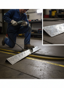 Black Premium Heavy Duty Hose and Cable Ramp Accessory with Aluminium Edge for Enhanced Durability and Stability