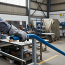 Dark Slate Gray Premium 40mm x 8mm Plastic Handrail Capping in Blue - 25m Coil with Durable Features