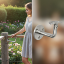 Dark Slate Gray Premium 304 Stainless Steel Adjustable Handrail Bracket for 42.4mm Pipe with 78mm Projection