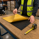 Sienna 2mm Black Self-Adhesive Rubber Sheet – Peel & Stick Solid Rubber Matting