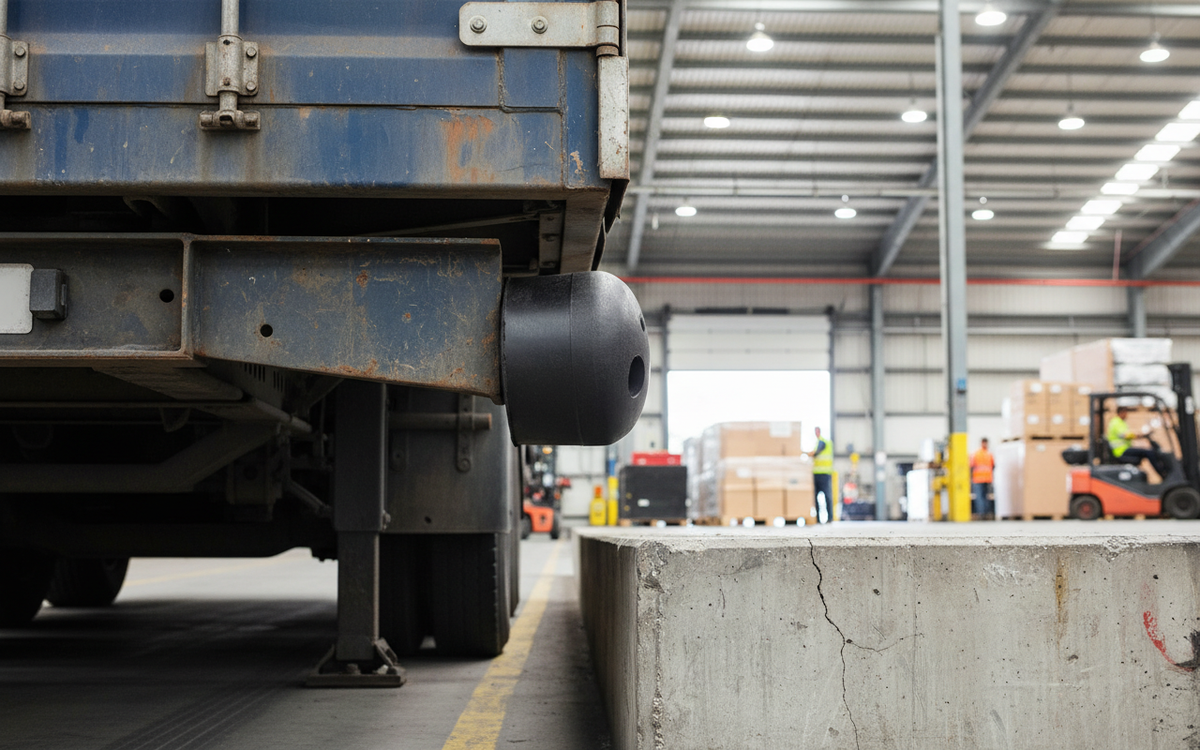 Premium Heavy Duty Rubber HGV Bumper for Trailers - 65 x 33 x 52 mm ...