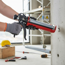 Gray Professional Chemical Anchor Resin Gun for 380ml to 410ml Tubes - Heavy Duty Application for Secure Bonding