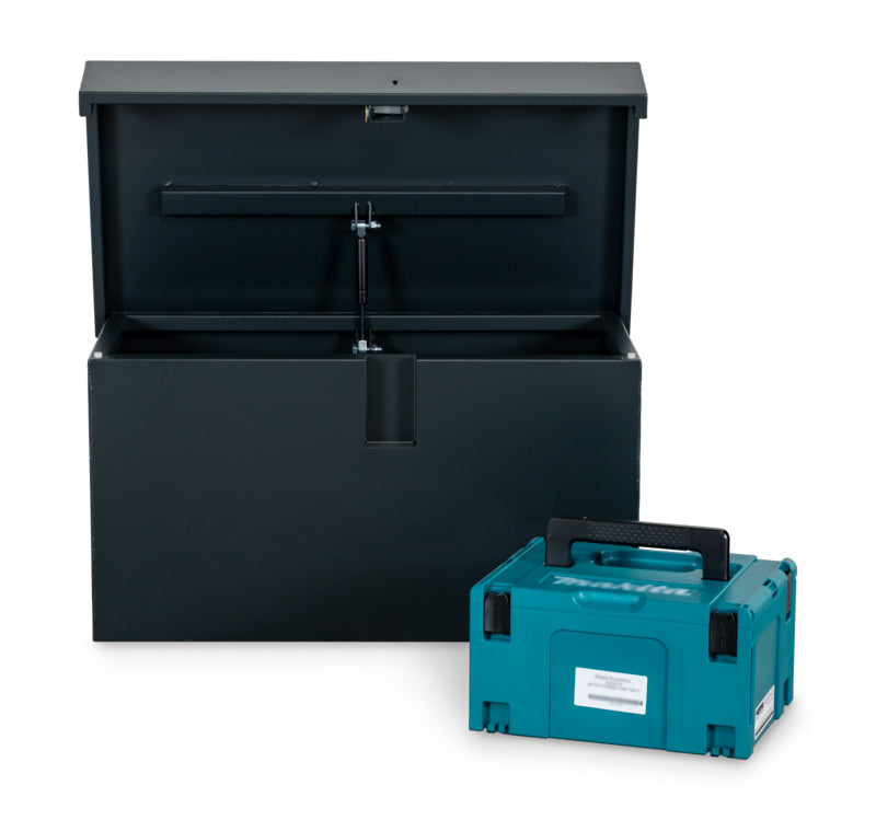 Black OxBox Heavy-Duty Secure Tool Storage Box (885mm x 470mm x 450mm)