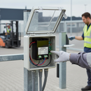 Gray Premium Safety Transformer 12V AC with 25W Power and Aluminium Housing for Robust Control