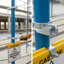 Light Gray Premium Kick Plate & Sign Panel Clamp for 48.3mm Tube - Versatile Mounting Solution for Signage and Panels