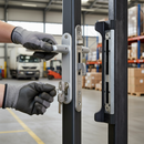Dark Slate Gray Premium Locking Kit for 40mm Box Section - Stainless Steel Mechanism with Adjustable Bolt and Easy Installation