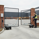 Gray Premium Underground Electromechanical Operator Kit for Swing Gates with 400W Motor and Remote Control